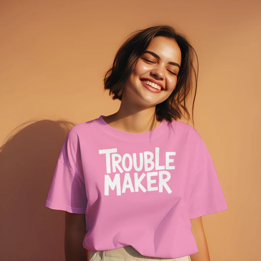 Trouble Maker Graphic Tee – Funny Unisex T-Shirt