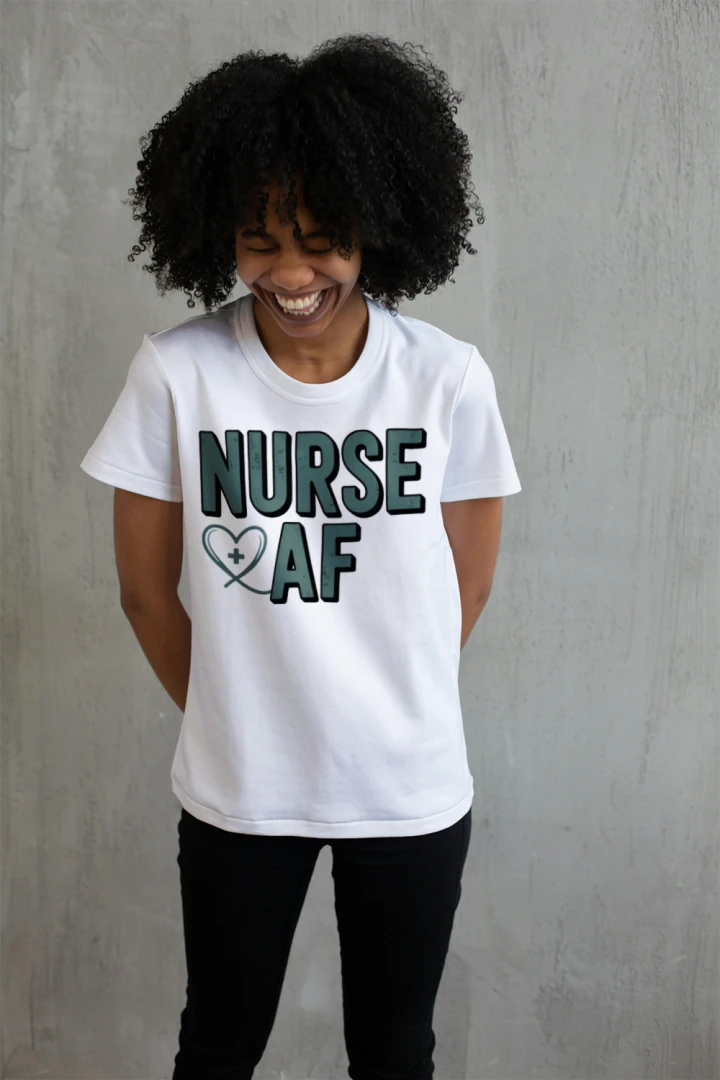 Nurse AF Funny T-Shirt – Bold Nurse Life Humor Tee