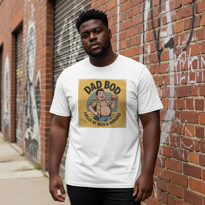 Funny Dad Bod Beer And Burger T-Shirt Father’s Day Gift