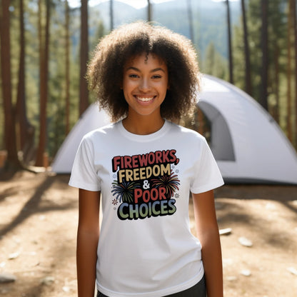 Funny 4th Of July T-Shirt – Fireworks, Freedom & Laughs