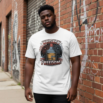 Whiskey Freedom Fireworks Funny 4th of July Shirt