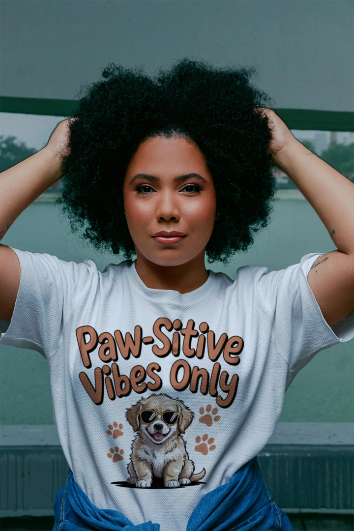 Paw-sitive Vibes Only Dog Lover Unisex Graphic T-Shirt