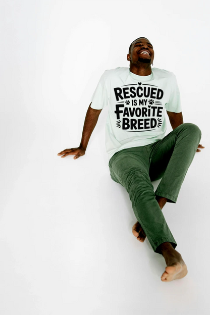 Rescued Is My Favorite Breed Dog Lover T-Shirt