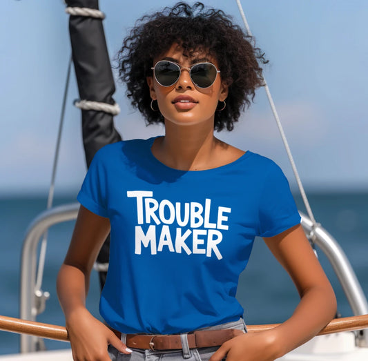 Trouble Maker Graphic Tee – Funny Unisex T-Shirt