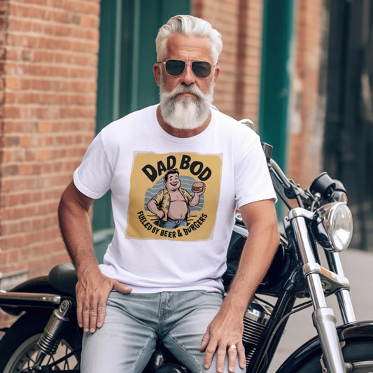 Funny Dad Bod Beer And Burger T-Shirt Father’s Day Gift