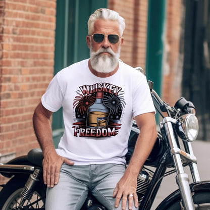 Whiskey Freedom Fireworks Funny 4th of July Shirt